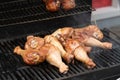 Barbecue Turkey Legs on the grill