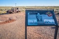 A description board for its historic route in Petrified Forest NP, Arizona Royalty Free Stock Photo