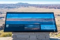 A description board for the landmarks over miles away in Petrified Forest NP, Arizona Royalty Free Stock Photo