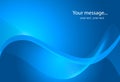 Description: Dynamic Wave Background in blue Royalty Free Stock Photo