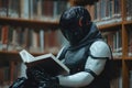 Humanoid Robot Absorbing Knowledge in Library for Future Technological Development