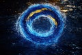 Vibrant Blue Fractal Energy Flowing with Intense Brightness