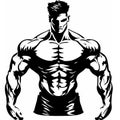 Muscular Body Vector Illustration