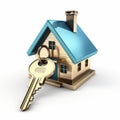 Description Stunning isolated image capturing the key to dream house perfection, Ai Generated Royalty Free Stock Photo