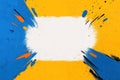 Colorful Abstract Comic Background Template with Copy Space Royalty Free Stock Photo