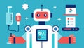 These descriptions can guide the creation of engaging vector illustrations for the concept of robotassisted diagnostics