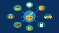These descriptions can serve as a foundation for vector illustrations aimed at conveying the benefits of blockchain