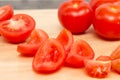 Deseed tomatoes Royalty Free Stock Photo