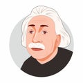 Desember 04, 2021: Portrait of Albert Einstein. Royalty Free Stock Photo