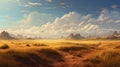 Desert Adventure: Hd Wallpaper Of Brushwork Exploration