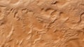 Desert aerial top view, abstract sand texture background, pattern of dry land in summer. Concept of nature, topography, satellite