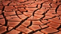 Desert. Aerial view of a beautiful cracks in the ground. texture, deep crack. Effects of heat and drought. Royalty Free Stock Photo