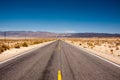 Desert american highway. Asphalt road in the middle of the US desert