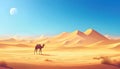Desert art backgrounds wall Royalty Free Stock Photo