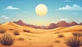 Desert art backgrounds wall Royalty Free Stock Photo