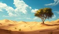 Desert art backgrounds wall Royalty Free Stock Photo
