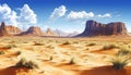Desert art backgrounds wall Royalty Free Stock Photo