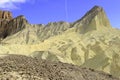 Desert Badlands Landscape, Death Valley, National Park Royalty Free Stock Photo