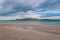 Desert beach in winter noon