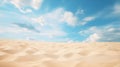 Desert Beauty, Low Angle Shot of Sandy Dunes and Blue Skies