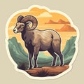 Desert Bighorn Sheep Sticker