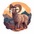 Desert Bighorn Sheep Sticker