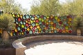 Desert Botanical Garden in Phoenix Arizona, USA: October, 22, 2023 Colorful Glasses with