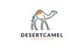 Desert Camel Logo Template Royalty Free Stock Photo