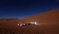 Desert camp in the Sahara desert near Merzouga, Morocco Royalty Free Stock Photo