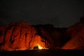 Desert Campfire Royalty Free Stock Photo