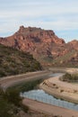 Arizona, Maricopa: Central Arizona Project - Aqueduct/Irrigation Canal Royalty Free Stock Photo