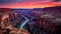 Desert canyon glows in early morning Royalty Free Stock Photo