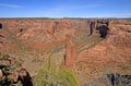 Desert Canyon Panorama Royalty Free Stock Photo