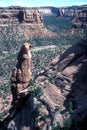 Desert Canyon Overlook Colorado National Monument Royalty Free Stock Photo