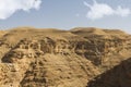 Desert canyon of Wadi Kelt Royalty Free Stock Photo