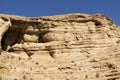 Desert canyon of Wadi Kelt Royalty Free Stock Photo