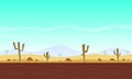 Desert cartoon game background Royalty Free Stock Photo