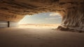 Ethereal Desert Cave Photorealistic Concrete Shed In Germany