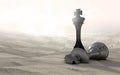 Desert Chess Game Over Royalty Free Stock Photo