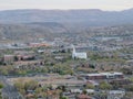 Desert and city panoramic views from hiking trails around St. George Utah around Beck Hill, Chuckwalla, Turtle Wall, Paradise Rim,