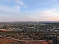 Desert and city panoramic views from hiking trails around St. George Utah around Beck Hill, Chuckwalla, Turtle Wall, Paradise Rim, Royalty Free Stock Photo