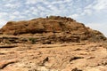 Desert and cliff in Bandiagara Escarpment, Mali, Africa Royalty Free Stock Photo