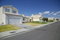 Desert construction of new homes in Clark County, Las Vegas, NV Royalty Free Stock Photo