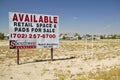 Desert construction of new homes in Clark County, Las Vegas, NV Royalty Free Stock Photo