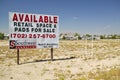 Desert construction of new homes in Clark County, Las Vegas, NV