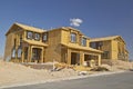 Desert construction of new homes in Clark County, Las Vegas, NV Royalty Free Stock Photo