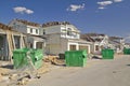 Desert construction of new homes in Clark County, Las Vegas, NV