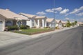 Desert construction of new homes in Clark County, Las Vegas, NV Royalty Free Stock Photo