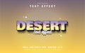 Desert 3d gadient style text effect