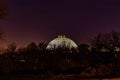 Desert Dome Henry Doorly Zoo Omaha at night Royalty Free Stock Photo